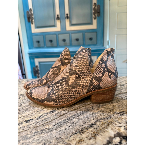 Dolce Vita Shoes - Women's Dolce Vita Snake Print Ankle Boots